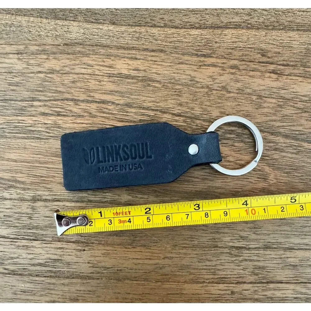 Linksoul Leather Keychain - Blue
